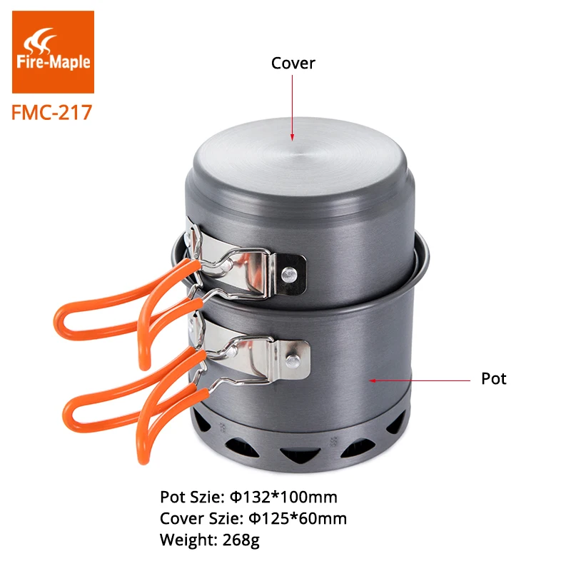 Camping Cooking Set Compact - 파이어 메이플 캠핑 조리기구 세트, 휴대용