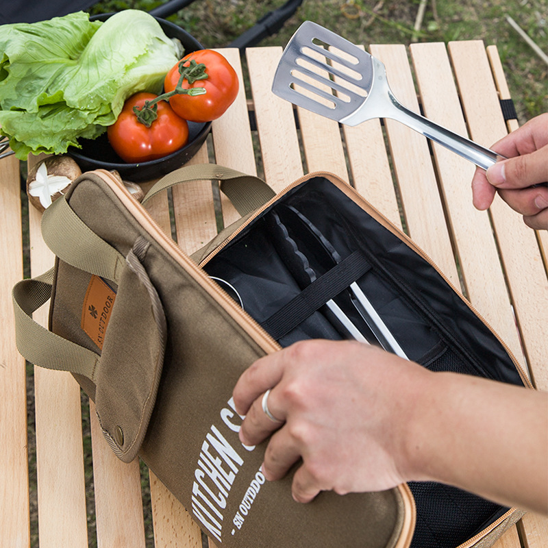 Camping Cooking Organizer - 8pcs 캠핑 주방 조리기구 세트 휴대용