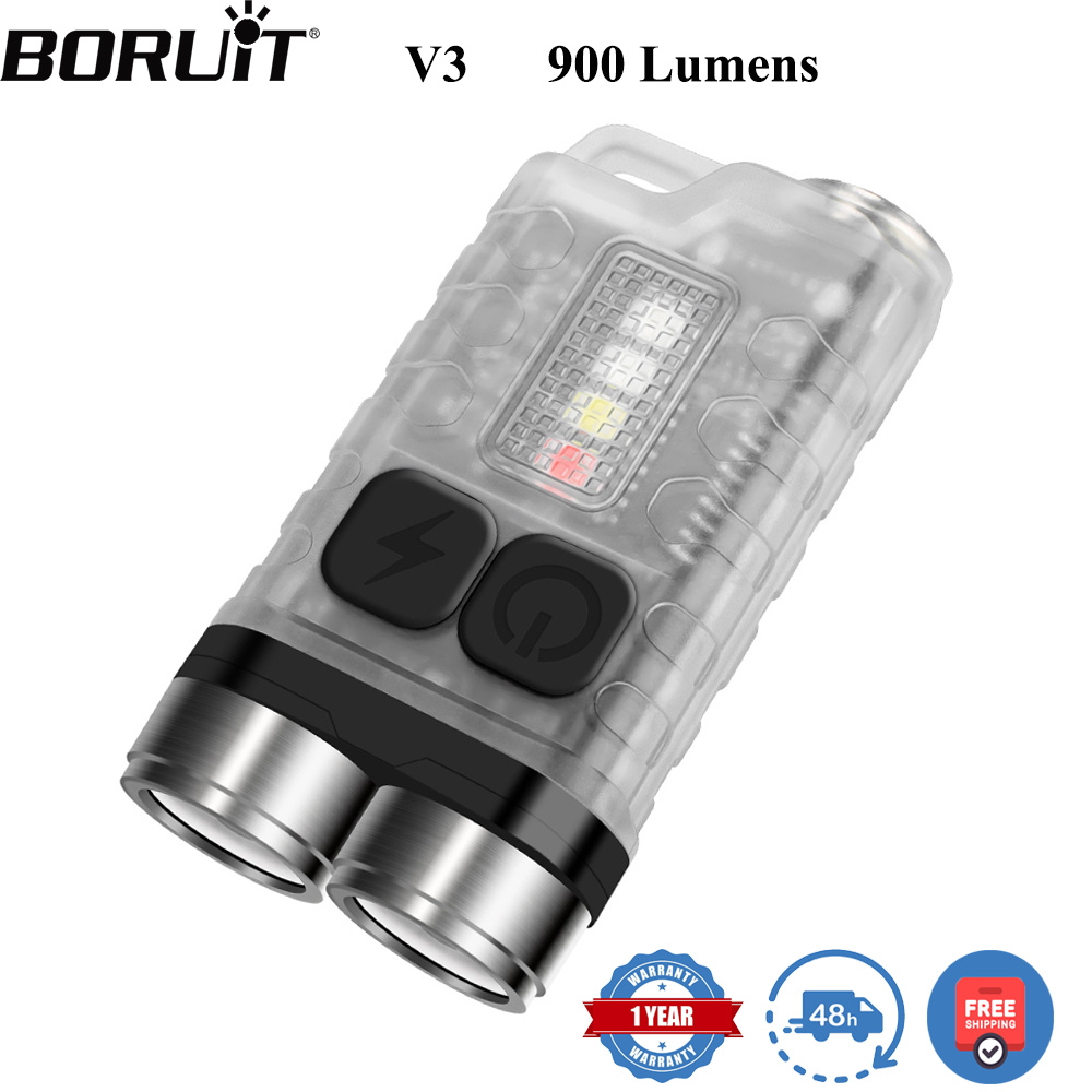 Camping Cooking Fish - BORUiT V3 LED 키체인 휴대용 900LM