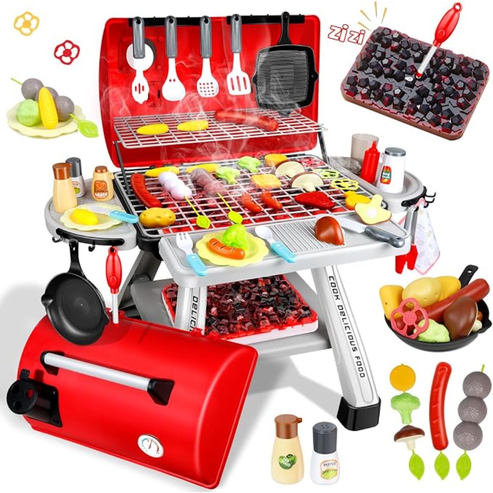 Camping Cooking Gifts - 바베큐 그릴 장난감 세트 어린이용 BBQ