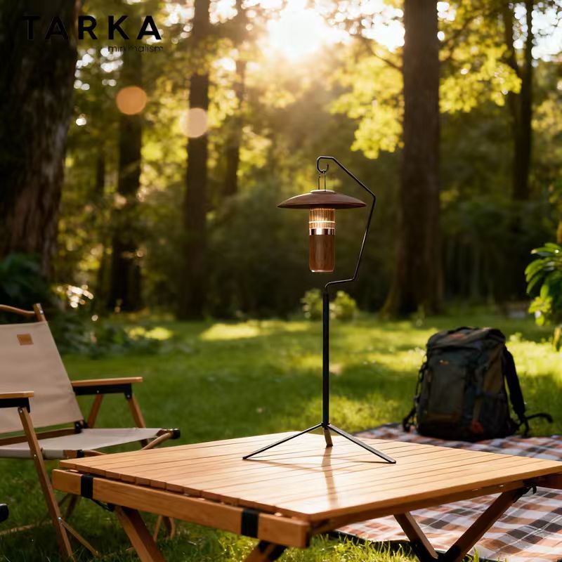 Camping Cooking Tripod - 분리형 랜턴 스탠드 라이트 랙, 접이식