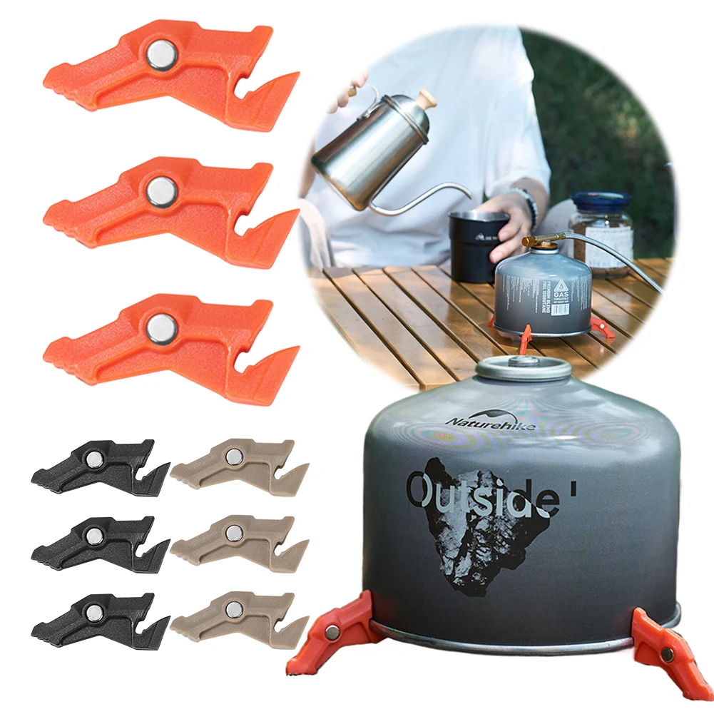 Camping Cooking Tripod - 마그네틱 삼각대 가스 탱크 브래킷, 다기능