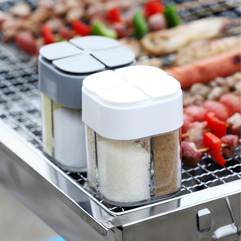 Camping Cooking Oil - 4in1 캠핑 조미료 셰이커 뚜껑이있는 다목적