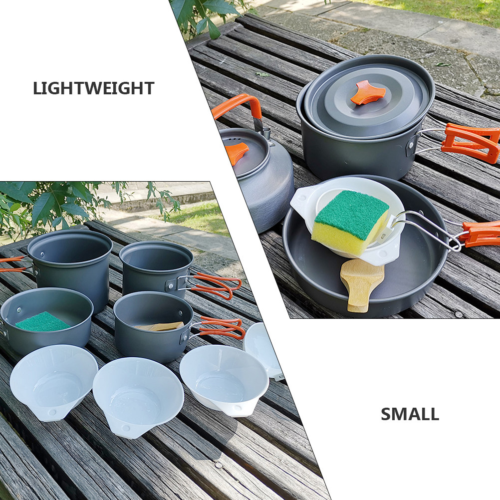 7Pcs 컴팩트 캠핑 식기 세트 야외 활동 여행을 위한 - Camping Cooking Set Compact 리뷰 및 가격