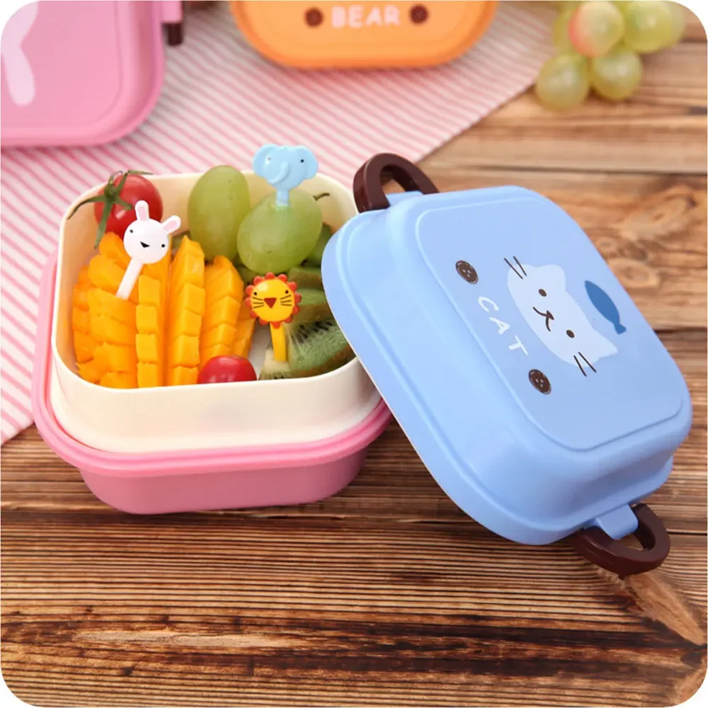 어린이 미니 귀여운 만화 음식 보관함 스쿨 휴대용 도시 - Camping Cooking Gifts 리뷰 및 가격
