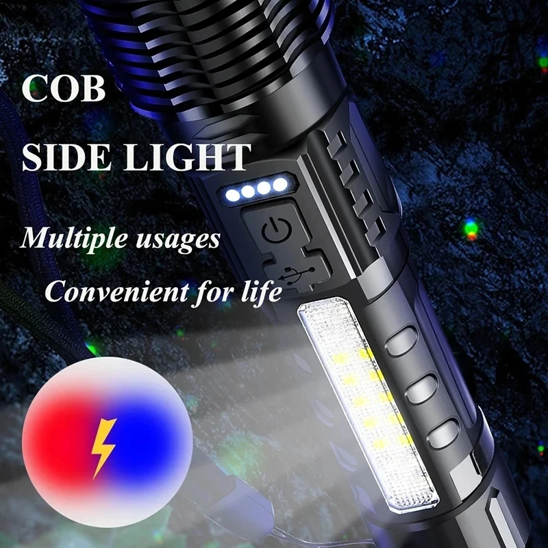 강력한 XHP50 LED 손전등 방수 18650 토치( - Camping Cooking Fish 리뷰 및 가격