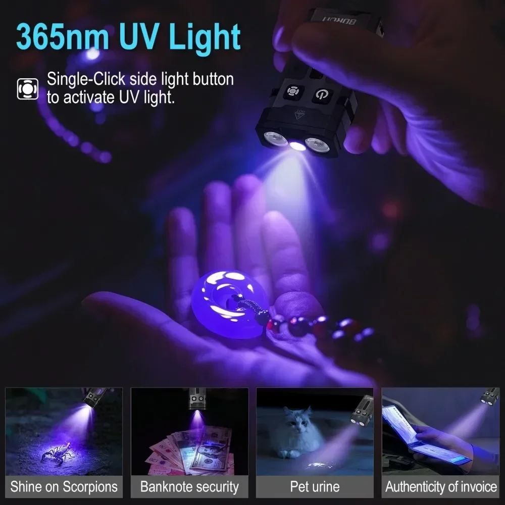 BORUiT EV20 1100LM EDC UV 키체인  - Camping Cooking Fish 리뷰 및 가격