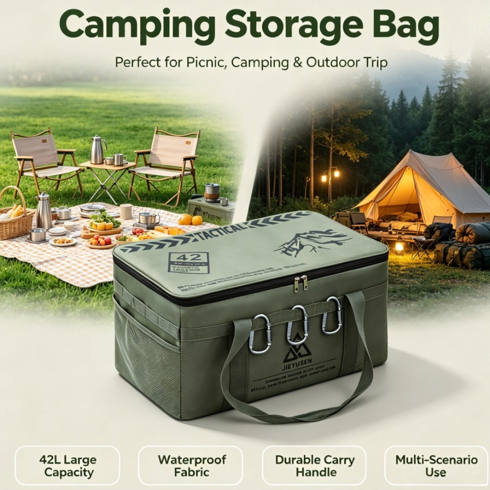 30/42L 접이식 휴대용 야외 피크닉 식기 보관 상자 - Camping Cooking Organizer 리뷰 및 가격
