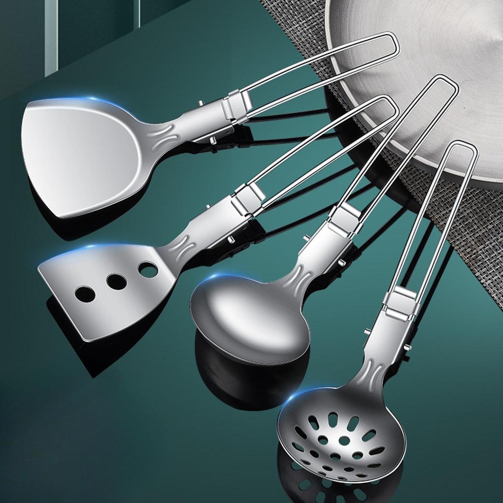 컴팩트한 야외 주방 장비 금속 캠프 조리기구 세트 하이 - Camping Cooking Set Compact 리뷰 및 가격
