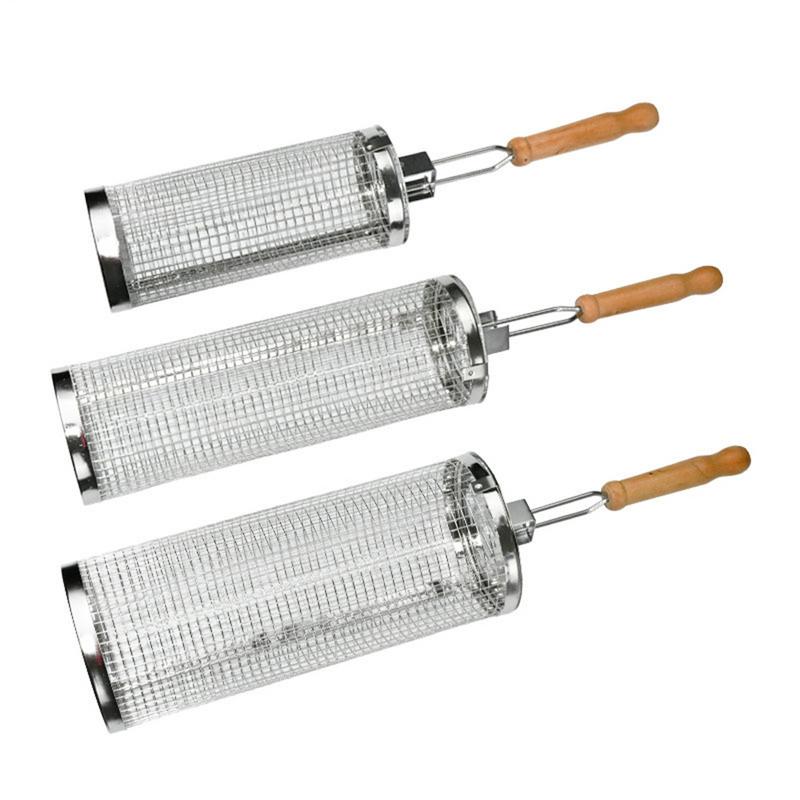 1pc 스테인레스 스틸 회전 바베큐 케이지 실린더 케이 - Camping Cooking Gifts 리뷰 및 가격