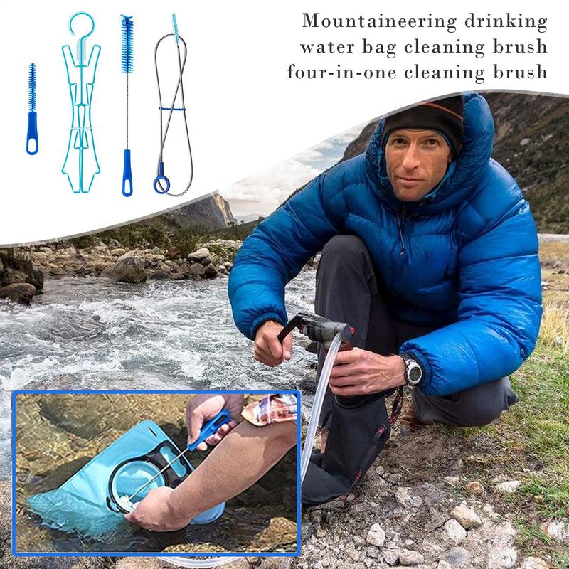 물 수화 방광 청소 브러시 ​​키트 플라스틱 야외 식수 - Camping Cooking Organizer 리뷰 및 가격