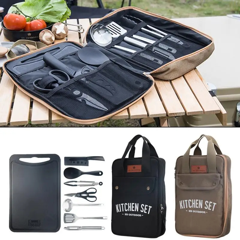 8종 캠핑 주방용품 세트 휴대용 야외 여행용품 스테인리 - Camping Cooking Cylinder 리뷰 및 가격