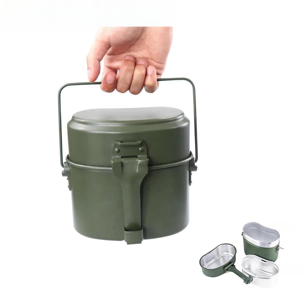 3개 알루미늄 도시락 세트 630ML 휴대용 컴팩트 조 - Camping Cooking Set Compact 리뷰 및 가격