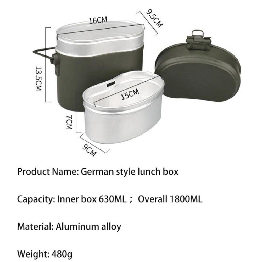3개 알루미늄 도시락 세트 630ML 휴대용 컴팩트 조 - Camping Cooking Set Compact 리뷰 및 가격