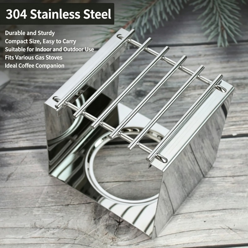 스테인리스 스틸 사각 커피 스토브 스탠드, 모카 포트  - Camping Cooking Cylinder 리뷰 및 가격