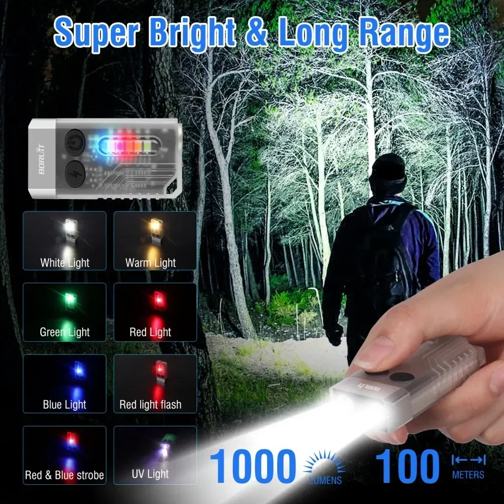 BORUiT V10 키체인 UV LED EDC 형광 플 - Camping Cooking Fish 리뷰 및 가격