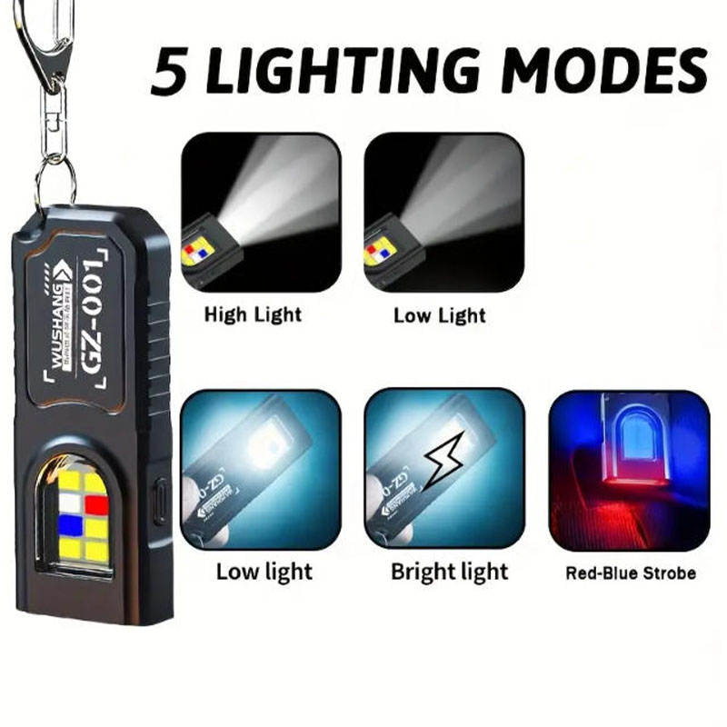 다기능 키체인 손전등 USB 충전식 미니 손전등 COB - Camping Cooking Fish 리뷰 및 가격