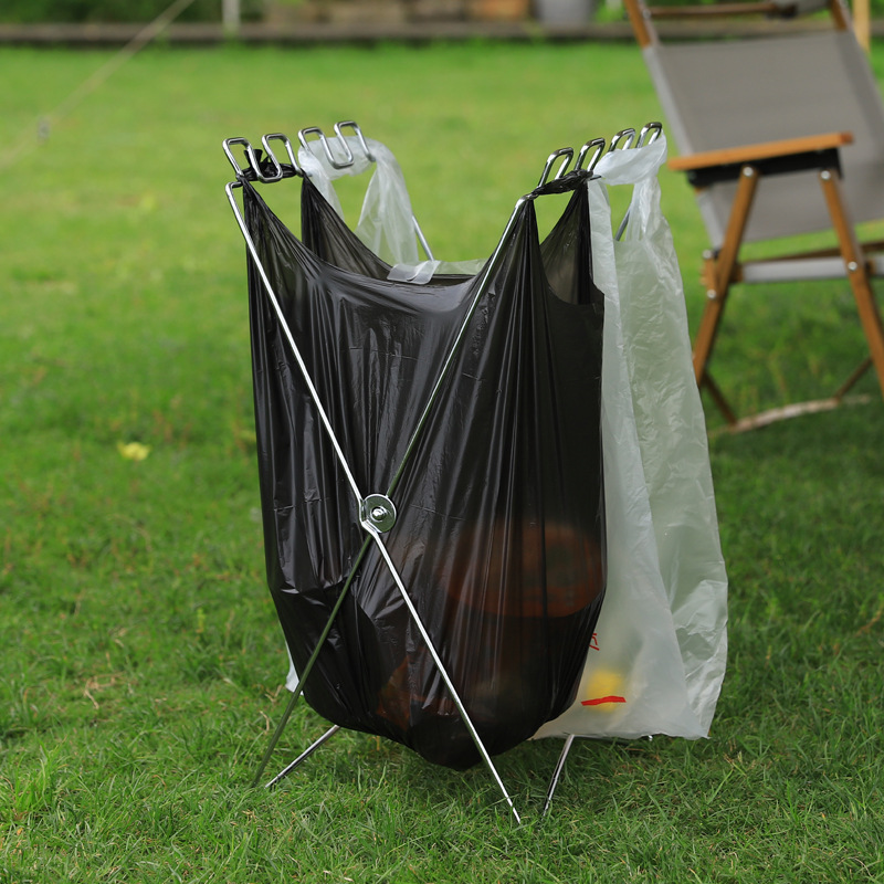 휴대용 접이식 쓰레기 봉투 홀더, 캠핑 바베큐 피크닉  - Camping Cooking Organizer 리뷰 및 가격