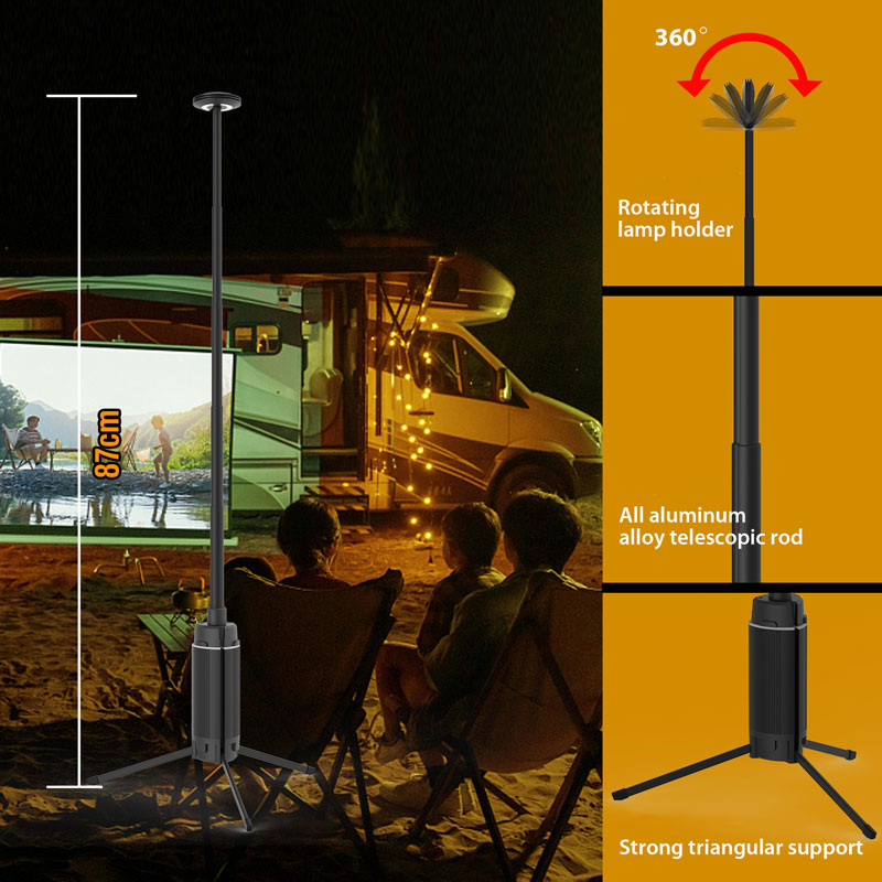 휴대용 캠핑 랜턴 텔레스코픽 LED 작업등, USB 충 - Camping Cooking Tripod 리뷰 및 가격