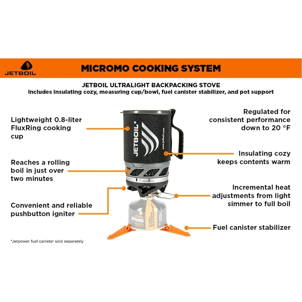 제트보일 마이크로모 경량 정밀 캠핑 및 백패킹 스토브  - Camping Cooking Jetboil 리뷰 및 가격