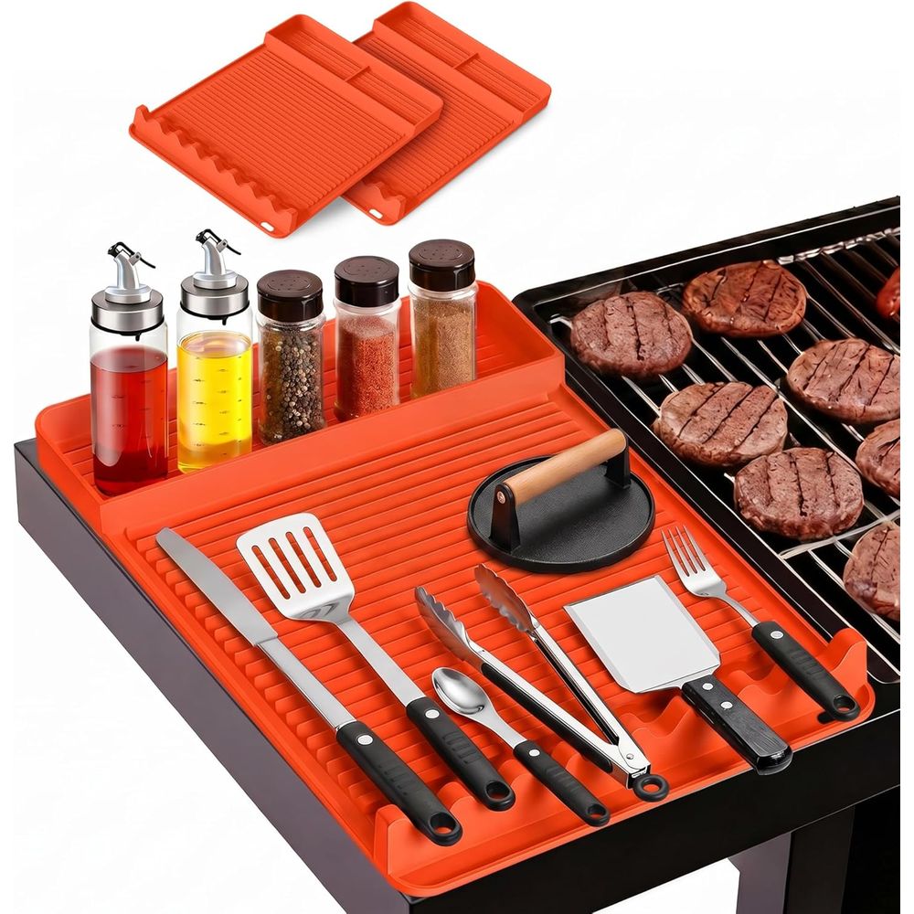 내열 실리콘 그릴 매트 - 16x11.5'' 미끄럼 방 - Camping Cooking Bbq 리뷰 및 가격